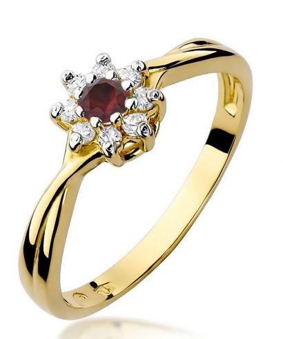 Prsten Bonore - Zlato 585 - Rubín 0,15 Ct