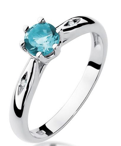 Prsten Bonore - Bílé Zlato 585 - Smaragd 0,5 ct