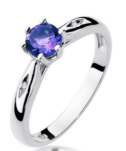 Prsten Bonore - Bílé Zlato 585 - Tanzanit 0,5 ct