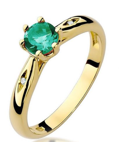 Prsten Bonore - Zlato 585 - Smaragd 0,5 Ct