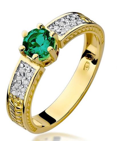 Prsten Bonore - Zlato 585 - Smaragd 0,5 Ct