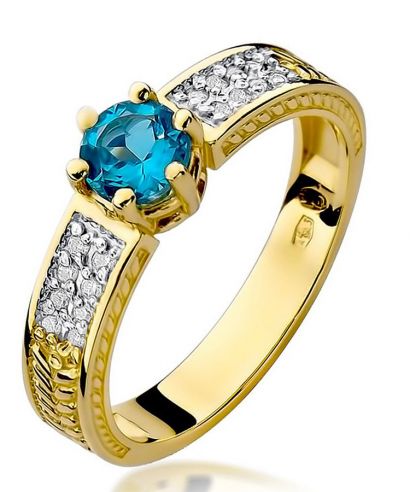 Prsten Bonore - Zlato 585 - Topaz 0,5 Ct