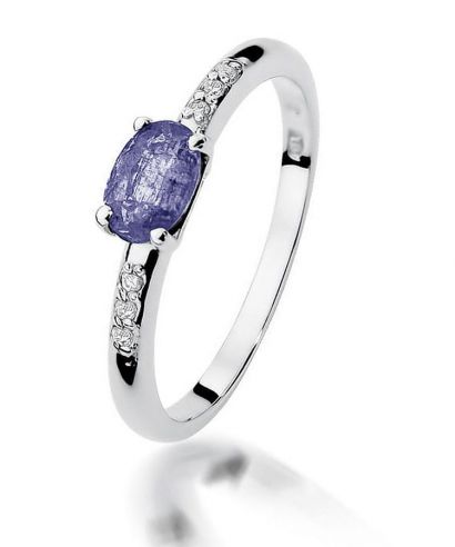Prsten Bonore - Bílé Zlato 585 - Tanzanit 0,4 ct