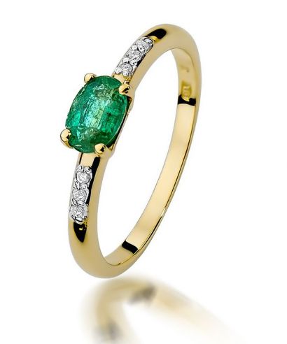 Prsten Bonore - Zlato 585 - Smaragd 0,4 Ct