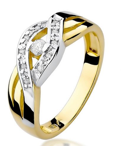 Prsten Bonore - Zlato 585 - Diamant 0,05 Ct