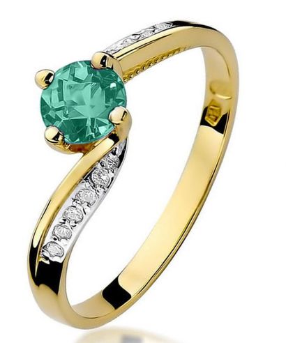 Prsten Bonore - Zlato 585 - Smaragd 0,5 Ct