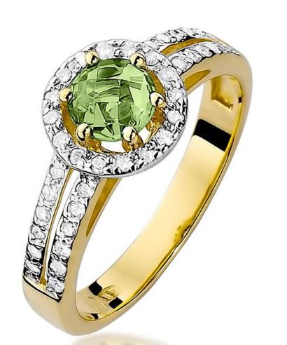 Prsten Bonore - Zlato 585 - Olivín 0,6 Ct