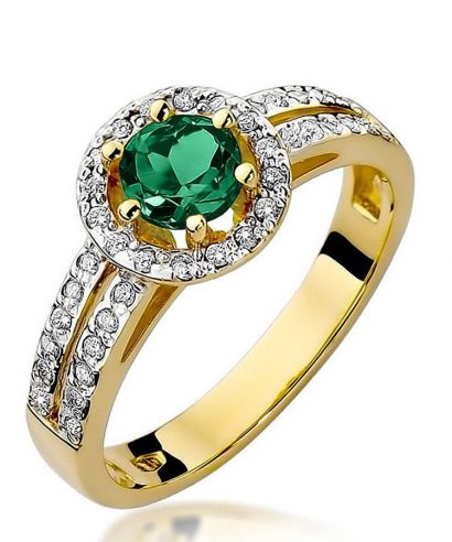 Prsten Bonore - Zlato 585 - Smaragd 0,5 Ct