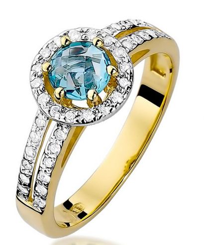 Prsten Bonore - Zlato 585 - Topaz 0,5 Ct