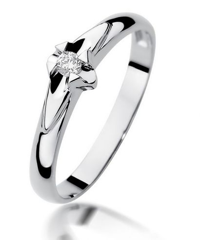 Prsten Bonore - Bílé Zlato 585 - Diamant 0,04 Ct
