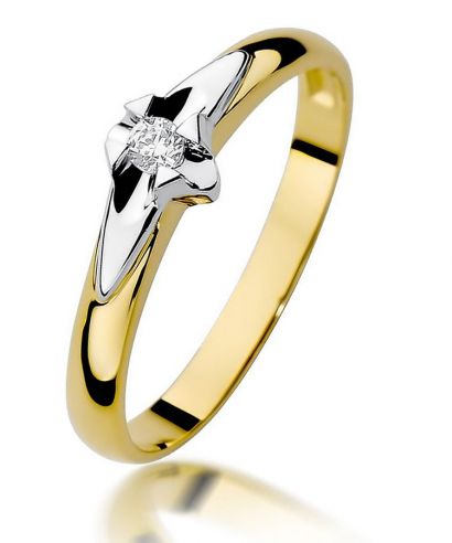 Prsten Bonore - Zlato 585 - Diamant 0,04 Ct