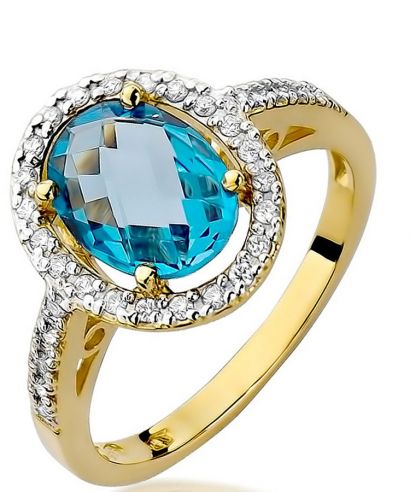 Prsten Bonore - Zlato 585 - Topaz 1,7 Ct