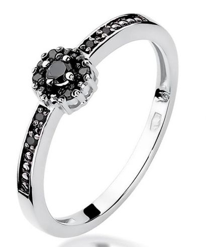 Prsten Bonore - Bílé Zlato 585 - Černý Diamant 0,02 Ct