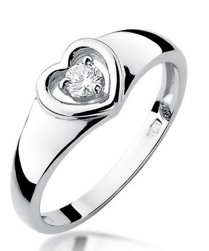 Prsten Bonore - Bílé Zlato 585 - Diamant 0,1 Ct