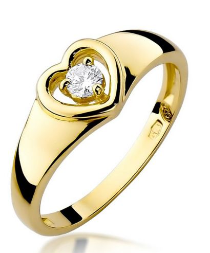 Prsten Bonore - Zlato 585 - Diamant 0,1 Ct