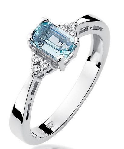 Prsten Bonore - Bílé Zlato 585 - Topaz 0,6 ct