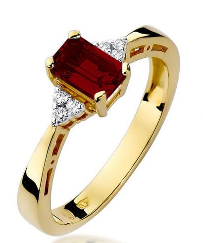 Prsten Bonore - Zlato 585 - Granát 0,7 Ct