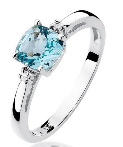 Prsten Bonore - Bílé Zlato 585 - Topaz 1,1 ct