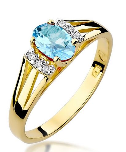 Prsten Bonore - Zlato 585 - Topaz 0,5 Ct