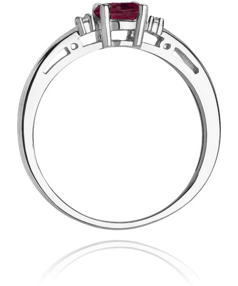 Prsten Bonore - Bílé Zlato 585 - Rubín 0,6 Ct