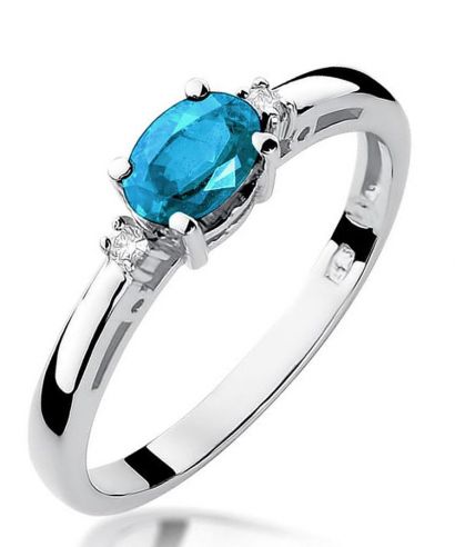 Prsten Bonore - Bílé Zlato 585 - Topaz 0,5 ct