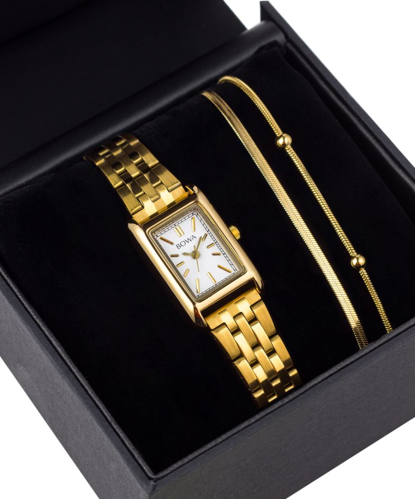 Hodinky dámské BOWA Paris White-Gold Steel 20 Gift Set