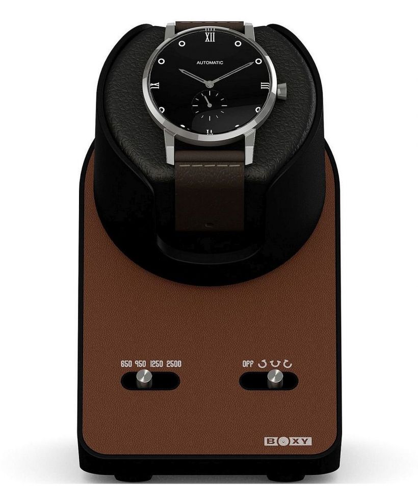 Beco Technic Boxy BLDC Nightstand EXT Brown modulární natahovač hodinek pro 1 hodinky s kabelem USB