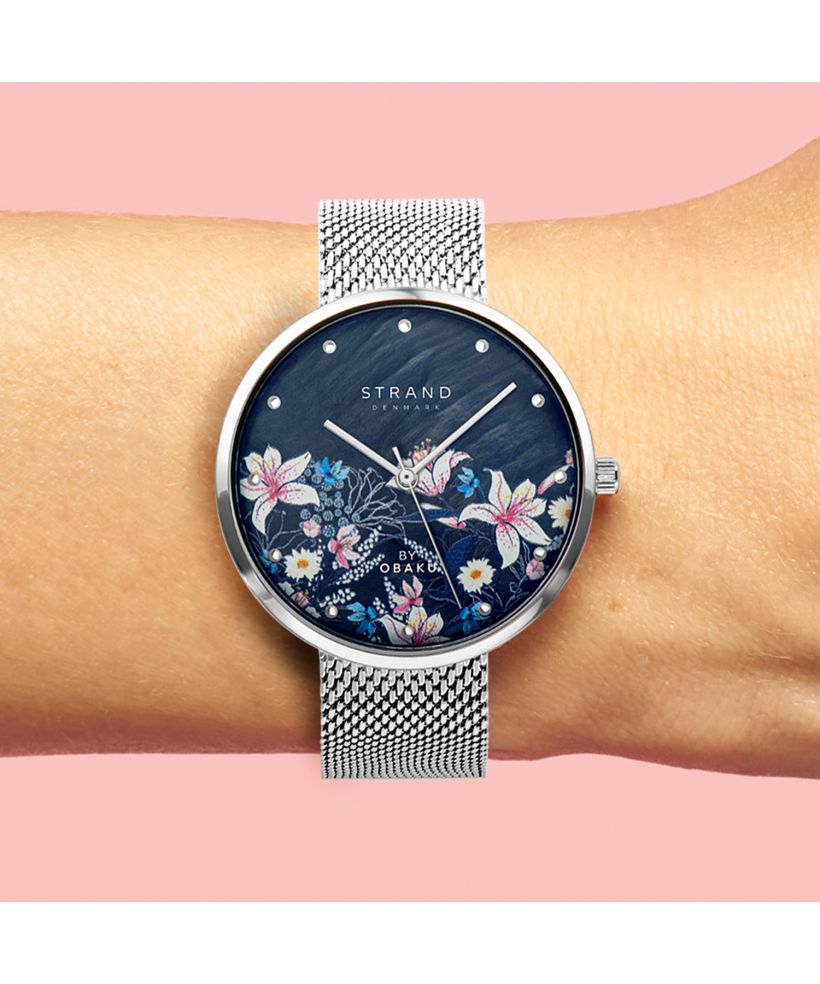 Dámské hodinky Strand by Obaku Flower S700LXCBMC-DF
