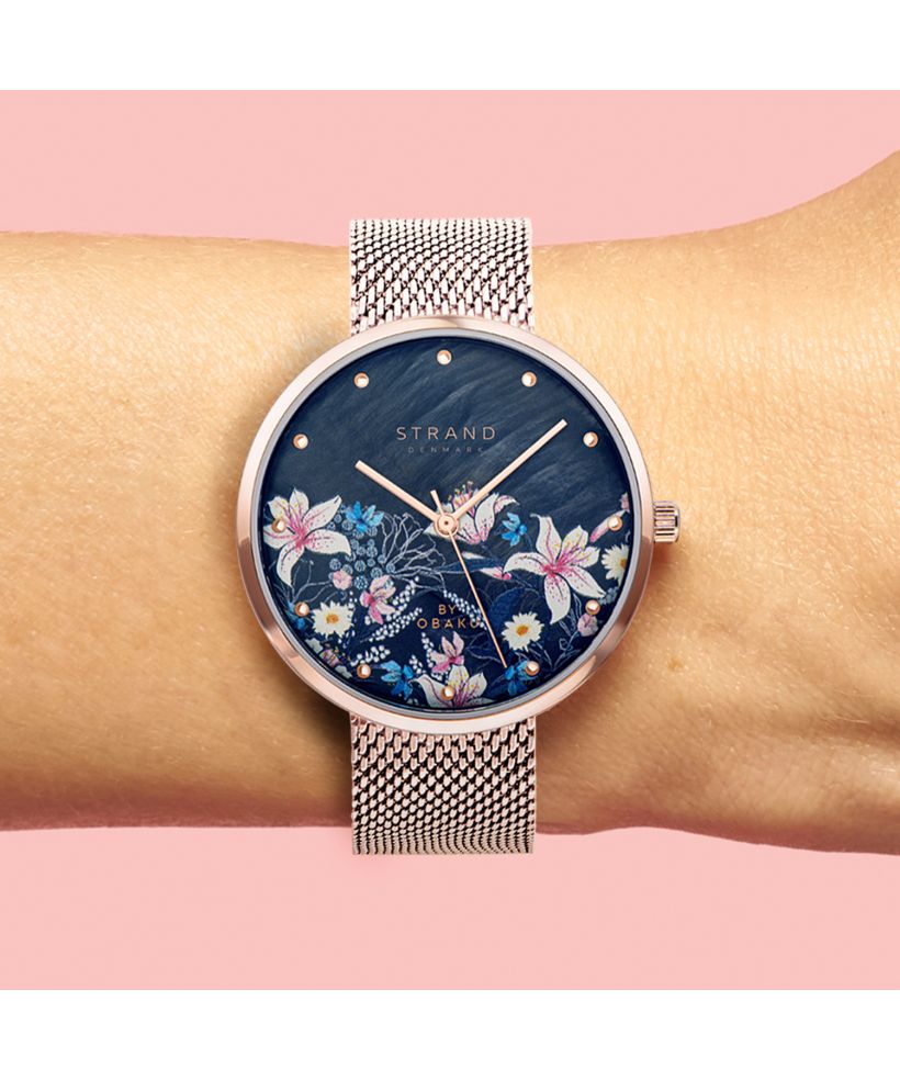 Dámské hodinky Strand by Obaku Flower S700LXVBMV-DF