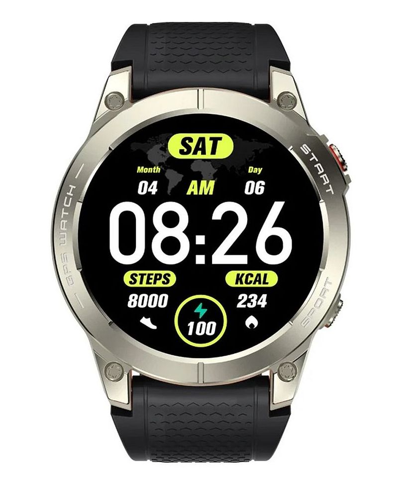 Chytré hodinky Manta Activ X GPS Silver SET