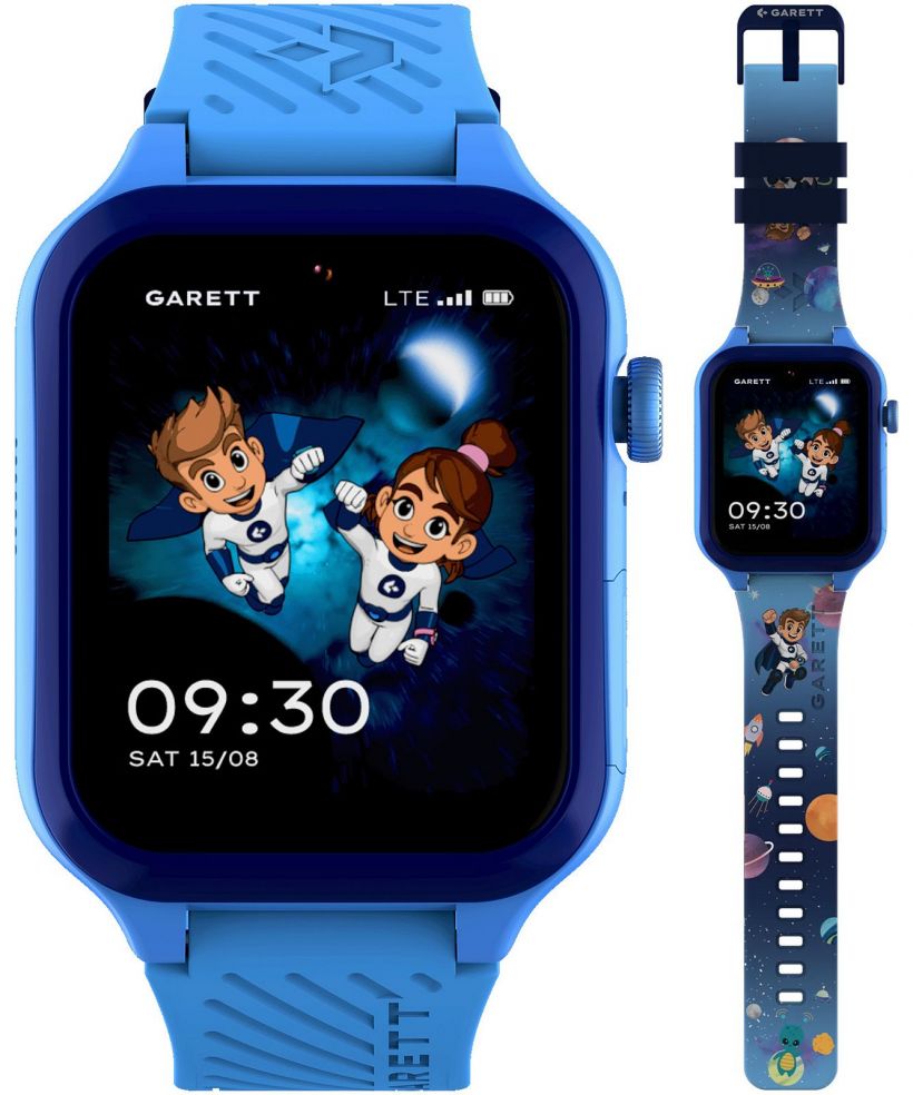Chytré Hodinky dětské Garett Kids Essa AI 4G Modrá SET