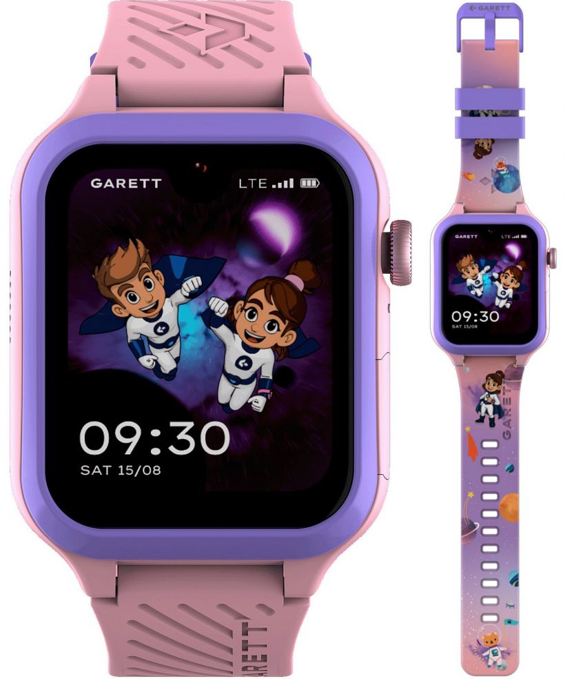 Chytré Hodinky dětské Garett Kids Essa AI 4G Růžová SET