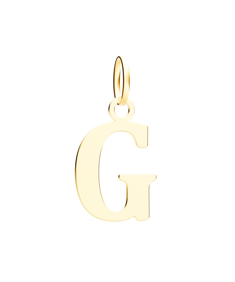 Přívěšek Bonore - Zlato 585 - Dopis G 17 mm