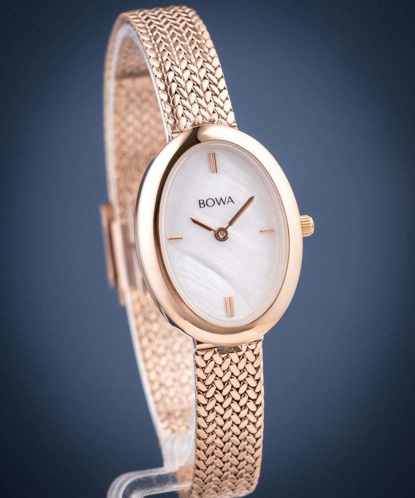 Hodinky dámské BOWA Oslo Pearl Rose-Gold Mesh 23