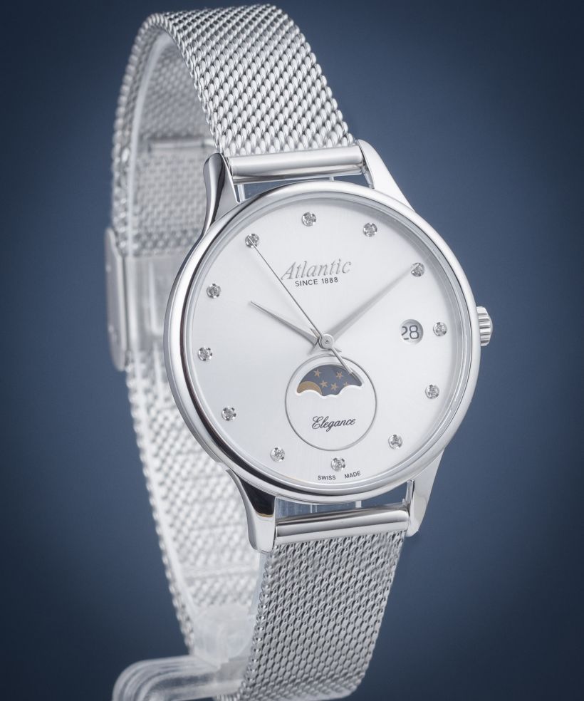 Dámské hodinky Atlantic Elegance Moonphase 29040.41.27MB