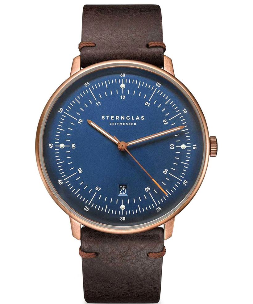 Hodinky Sternglas Hamburg Dark Blue Bronze