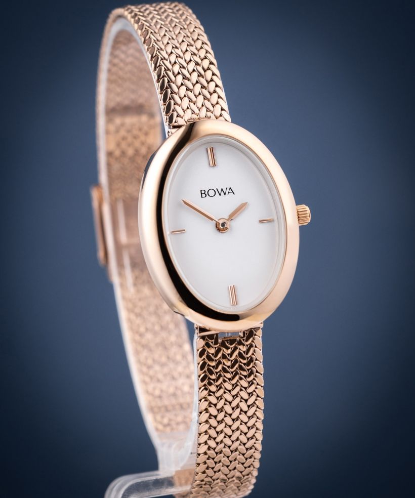 Hodinky dámské BOWA Oslo White Rose-Gold Mesh 23