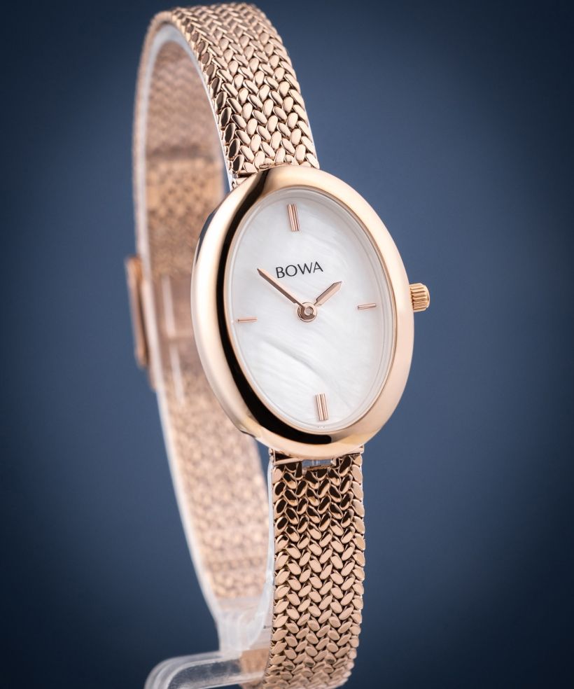 Hodinky dámské BOWA Oslo Pearl Rose-Gold Mesh 23