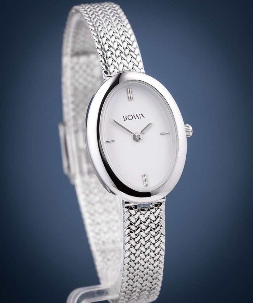 Hodinky dámské BOWA Oslo White-Silver Mesh 23