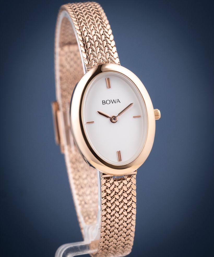 Hodinky dámské BOWA Oslo White Rose-Gold Mesh 23
