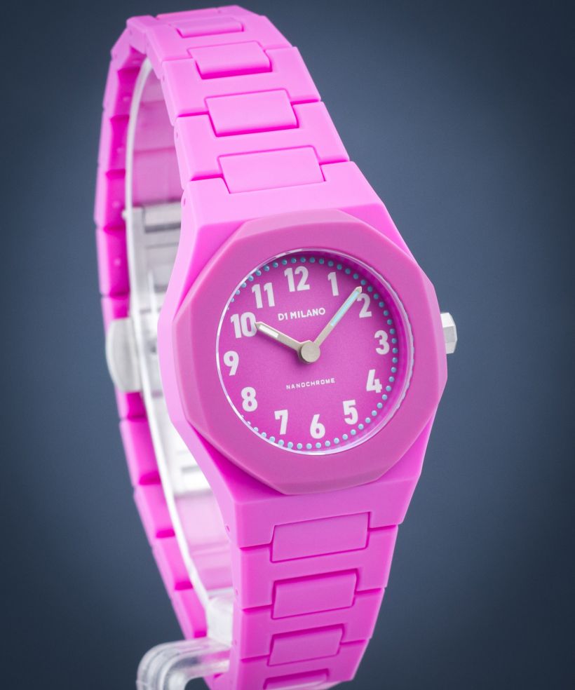 Hodinky D1 Milano Polycarbon Flamingo