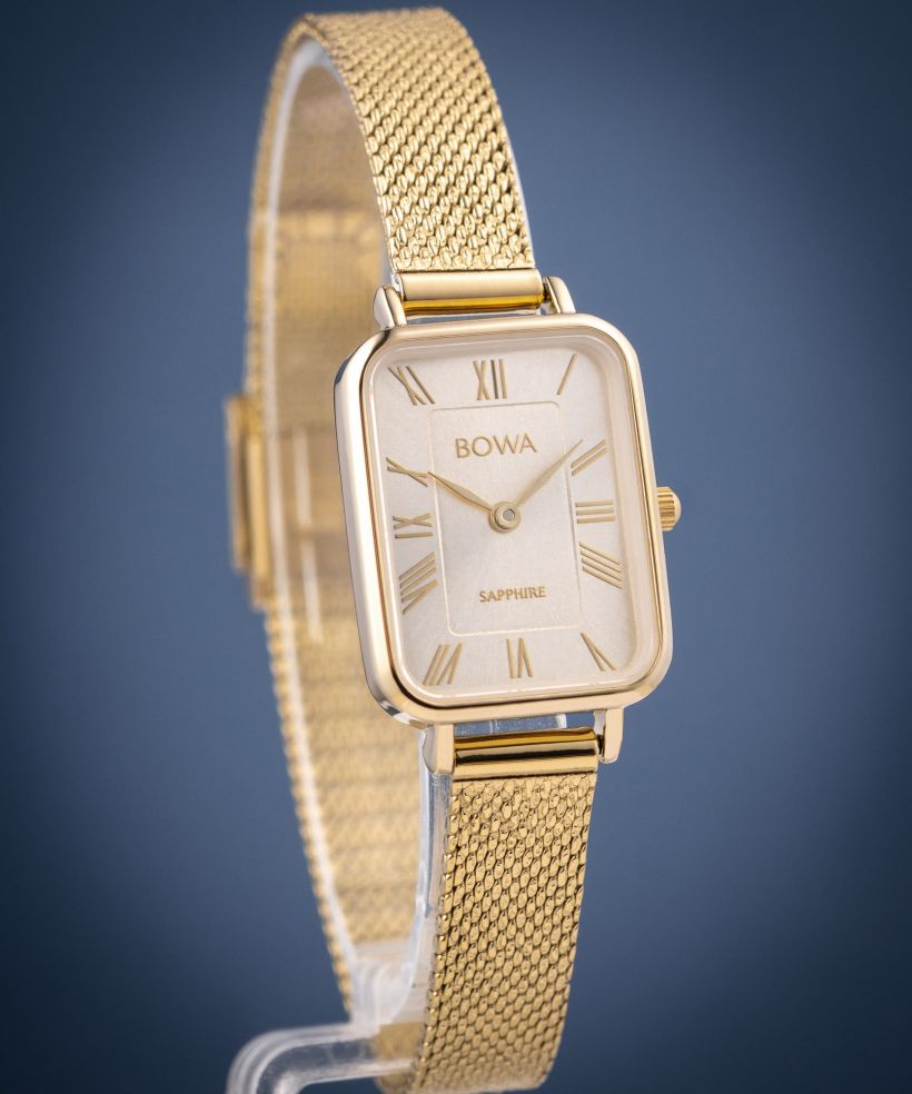 Hodinky dámské BOWA Dubai Full Gold Mesh 20