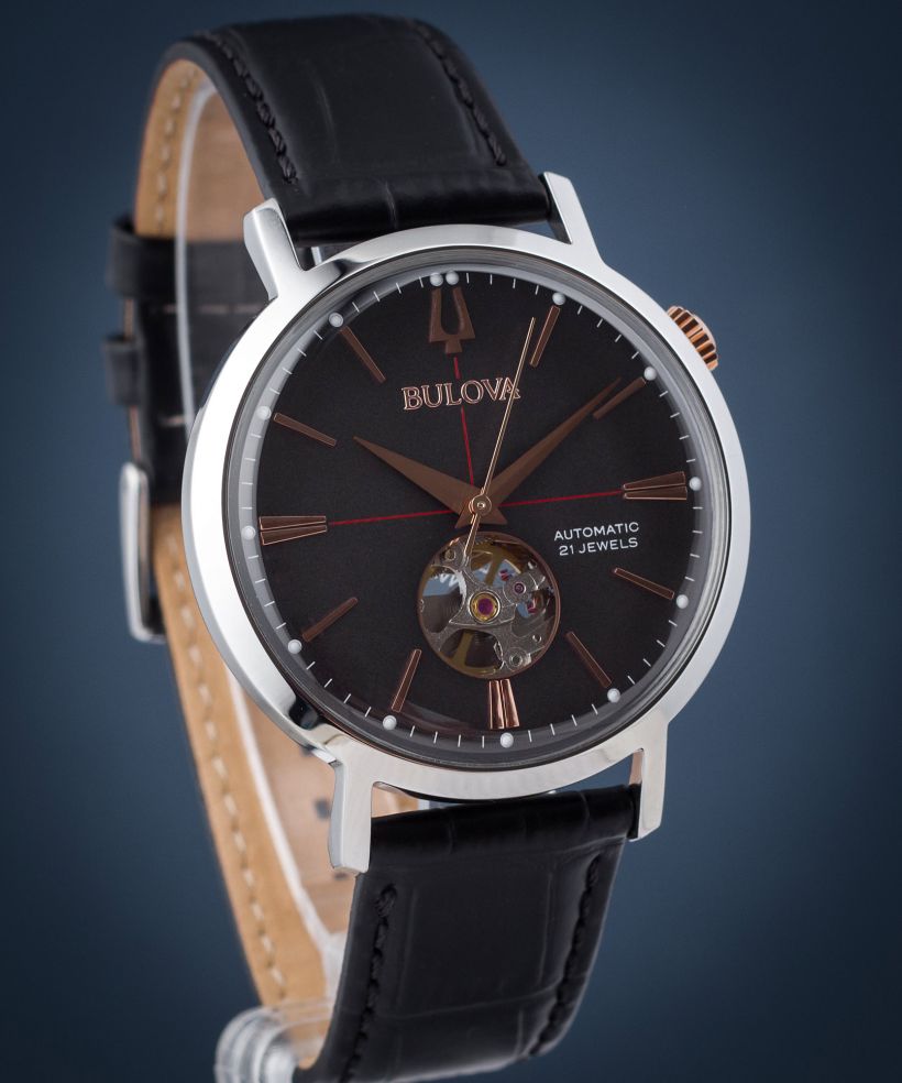 Pánské hodinky Bulova Classic Automatic Open Heart 98A187