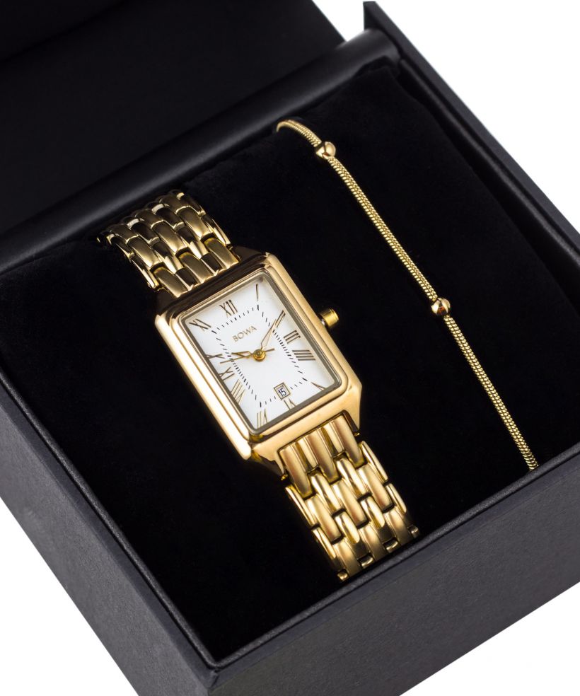 Hodinky dámské BOWA Barcelona White Gold Steel 23 Gift Set