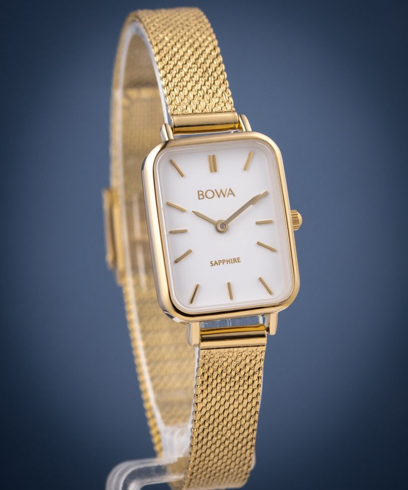 Hodinky dámské BOWA Dubai White-Gold Mesh 20