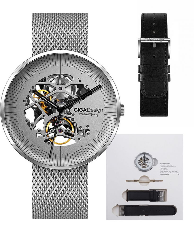 Pánské hodinky Ciga Design MY Series Stainless Steel Skeleton Automatic M021-SISI-W13