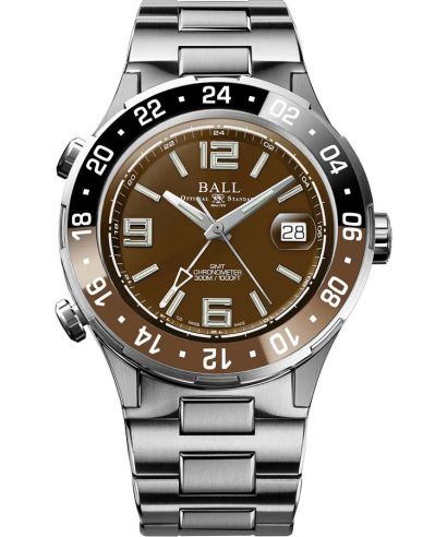 Hodinky pánské Ball Roadmaster Pilot GMT Automatic Titanium Chronograph Limited Edition
