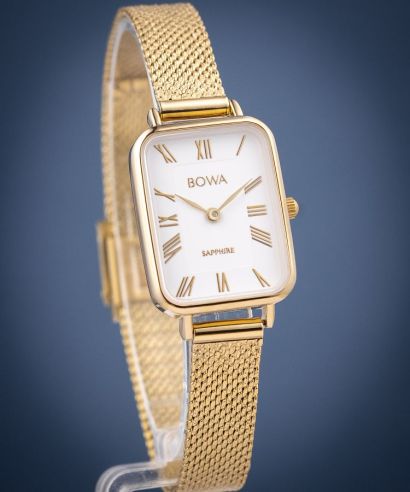 Hodinky dámské BOWA Dubai White-Gold Mesh 20