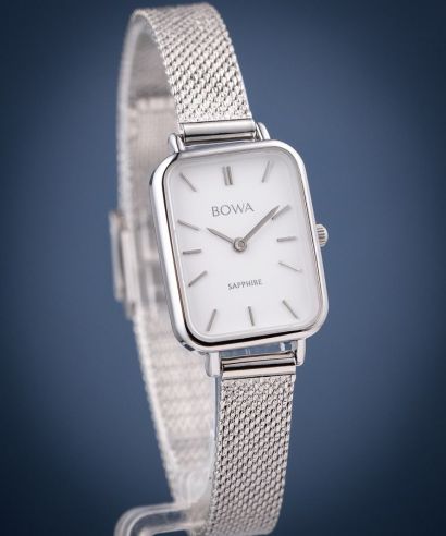 Hodinky dámské BOWA Dubai White-Silver Mesh 20