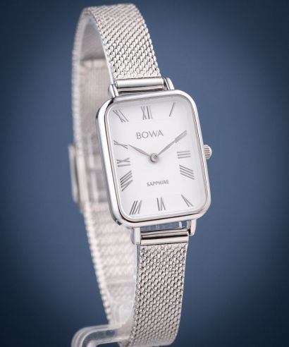 Hodinky dámské BOWA Dubai White-Silver Mesh 20